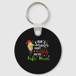 Weihnachten Trump Lieber Santa Fake News Lustige X Schlüsselanhänger