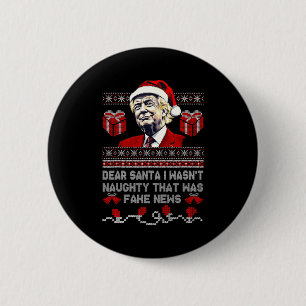 Weihnachten Trump Lieber Santa Falsche Nachrichten Button