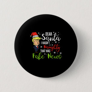 Weihnachten Trump Lieber Santa Falsche Nachrichten Button