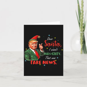 Weihnachten Trump Lieber Santa Falsche Nachrichten Karte