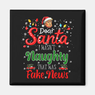 Weihnachten Trump Lieber Santa Falsche Nachrichten Magnet
