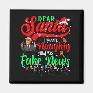 Weihnachten Trump Lieber Santa Falsche Nachrichten Magnet