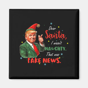 Weihnachten Trump Lieber Santa Falsche Nachrichten Magnet