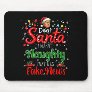 Weihnachten Trump Lieber Santa Falsche Nachrichten Mousepad