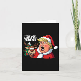 Weihnachten Trump Weihnachtsmann Sie essen die Rüc Karte