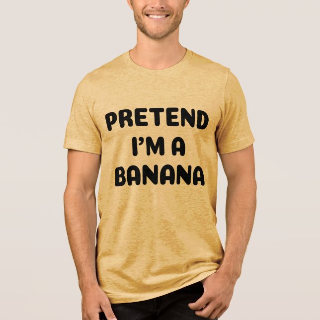 Weihnachten - Tu so, als wäre ich eine Banane Tri-Blend Shirt (Vorderseite)