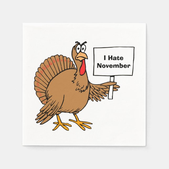 Weihnachten Türkei Joke Serviette (Vorderseite)