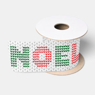 Weihnachten Typografie Weihnachtssüßer Satinband