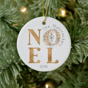 Weihnachten Typografy Christmas Nutcracker Ballet Keramik Ornament