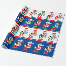 Weihnachten TySantaSaurus Rex Geschenkpapier