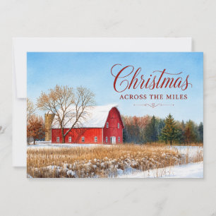 Weihnachten über die Meilen Rustikale rote Land Sc