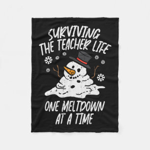 Weihnachten Überleben Lehrer Leben Meltdown Xmas W Fleecedecke