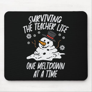 Weihnachten Überleben Lehrer Leben Meltdown Xmas W Mousepad