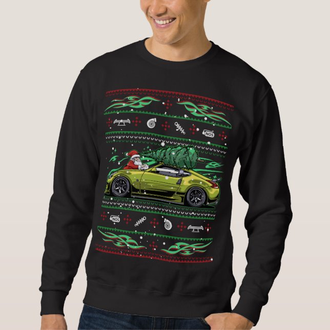 Weihnachten Ugly Nissan 370z z34! Great Car Typ Gi Sweatshirt (Vorderseite)