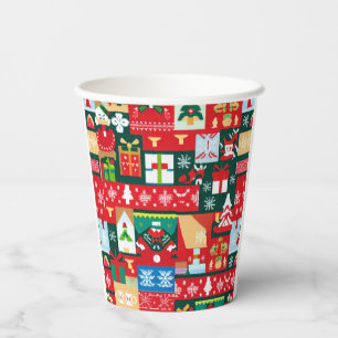 Weihnachten Ugly Sweater 1 Pappbecher