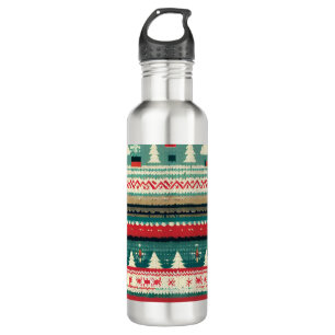 Weihnachten Ugly Sweater 3 Edelstahlflasche