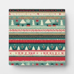 Weihnachten Ugly Sweater 3 Fotoplatte