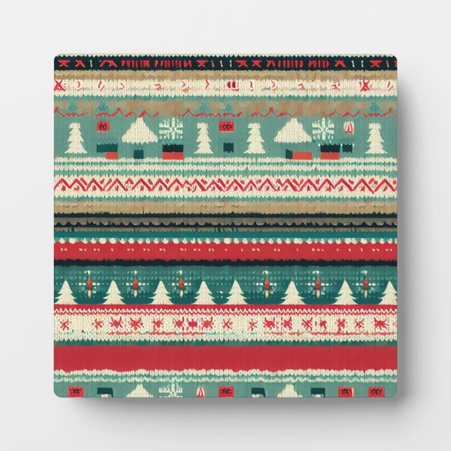 Weihnachten Ugly Sweater 3 Fotoplatte (Vorderseite)