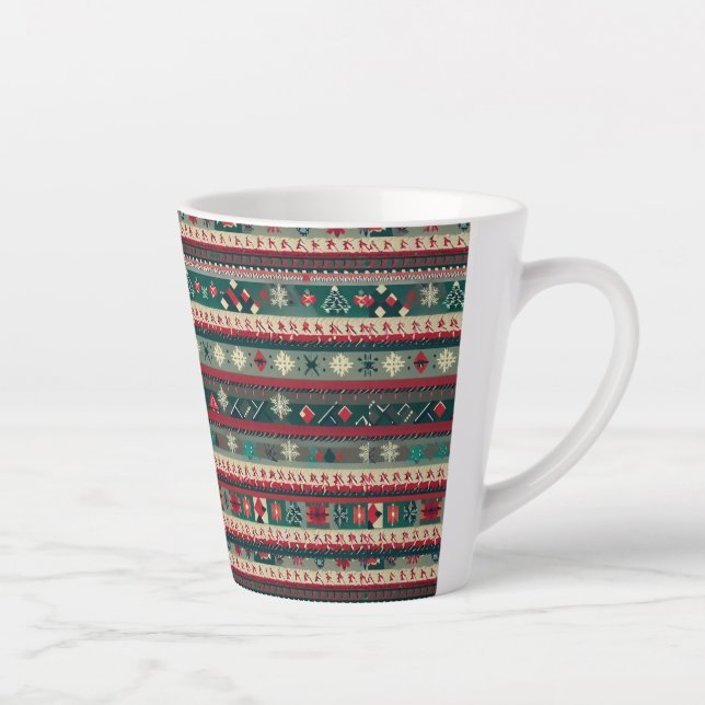 Weihnachten - Ugly Sweater 4 Milchtasse (Rechts)