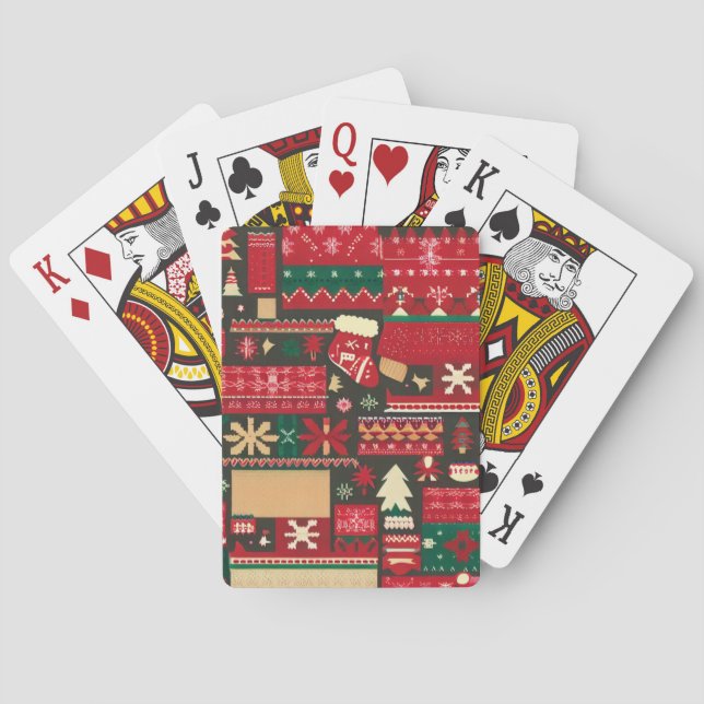 Weihnachten Ugly Sweater (7) Spielkarten (Rückseite)