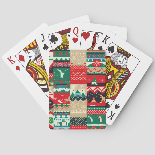 Weihnachten Ugly Sweater (8) Spielkarten (Rückseite)