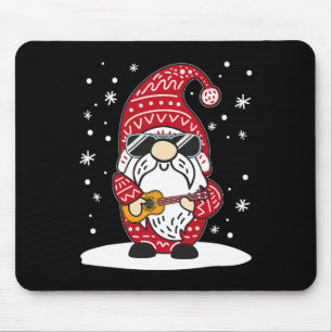 Weihnachten Ukulele Xmas Gnom Gitarre spielend Uke Mousepad