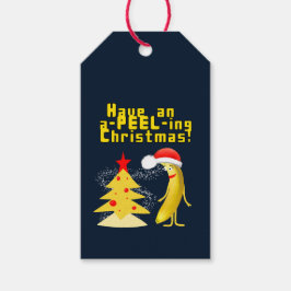 Weihnachten und Banane Geschenkanhänger