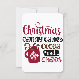 Weihnachten und Candy Canes Einladung