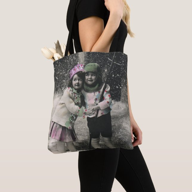 Weihnachten und die besten Freunde des Skis Tasche (Von Nahem)