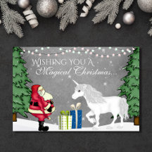 Weihnachten und Einhorn Magisches Weihnachtsfest -