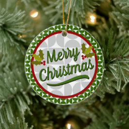 Weihnachten und Hanukka Keramik Ornament
