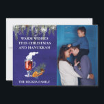 Weihnachten und Hanukkah Foto Template Wünsche<br><div class="desc">Dieses Design kann in dem Bereich personalisiert werden, der durch das Ändern des Fotos und/oder Textes zur Verfügung gestellt wird. Sie können auch angepasst werden, indem Sie auf Vorlage personalisieren klicken und dann auf die Schaltfläche klicken, um weitere Optionen anzupassen, um die Hintergrundfarbe zu löschen oder zu ändern, Text hinzuzufügen,...</div>