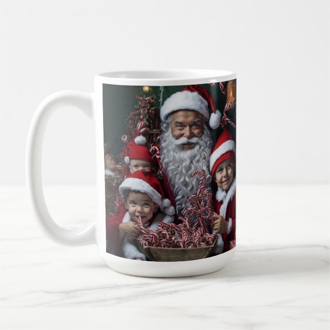 Weihnachten und Kinder Weihnachten Kaffeetasse (Links)