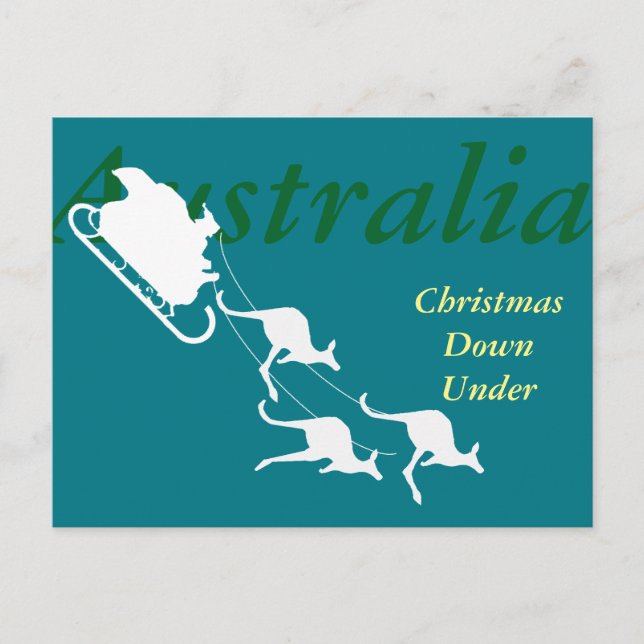 Weihnachten und Neues Jahr Australien grafische Po (Vorderseite)