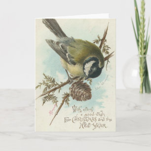 Weihnachten und Neues Jahr der Vintagen Vögel
