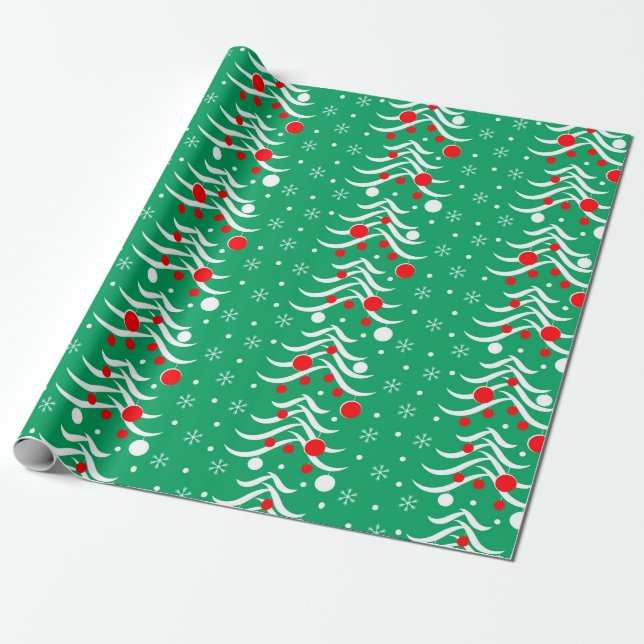 Weihnachten und Neues Jahr Geschenkpapier (Ungerollt)