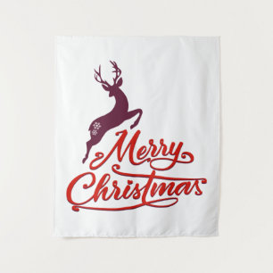 Weihnachten und Neujahr Grafikdesign, Wildtiere Wandteppich