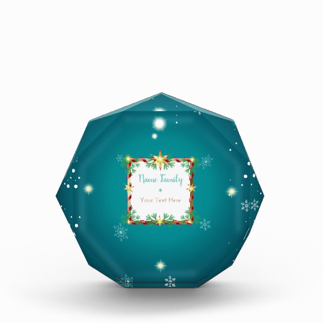 Weihnachten und Neujahr Weihnachten Gold Decke Fotoblock (Vorderseite)