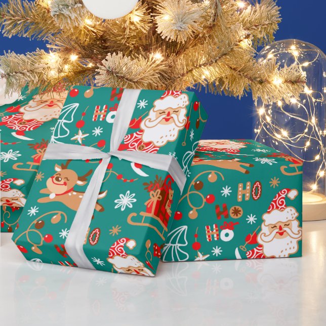 Weihnachten und Rentier Geschenkpapier (Feiertage)