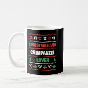 Weihnachten und Schimpanzee Lover Chimpanzee Ugly Kaffeetasse