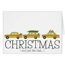 Weihnachten und so wie die New Yorker Taxistände