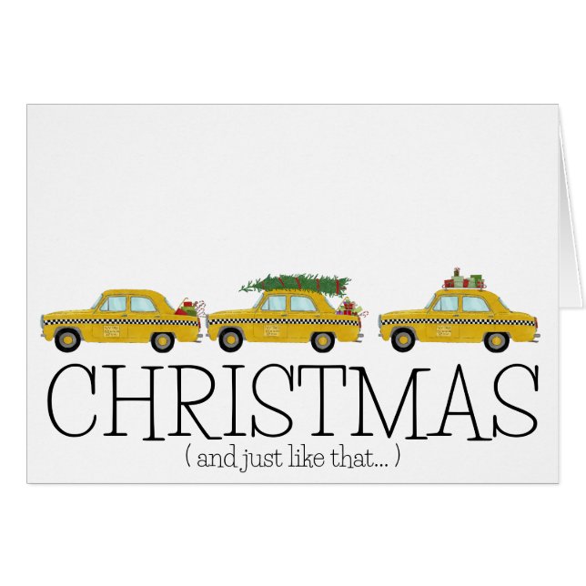 Weihnachten und so wie die New Yorker Taxistände (Vorderseite (Horizontal))