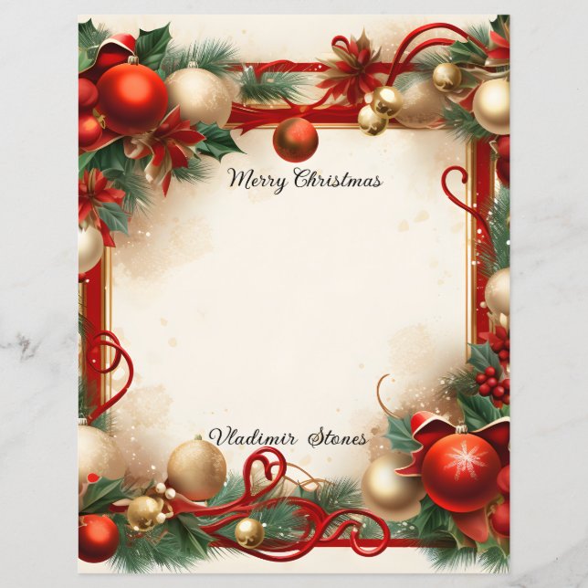 Weihnachten und Urlaub (Vorderseite)