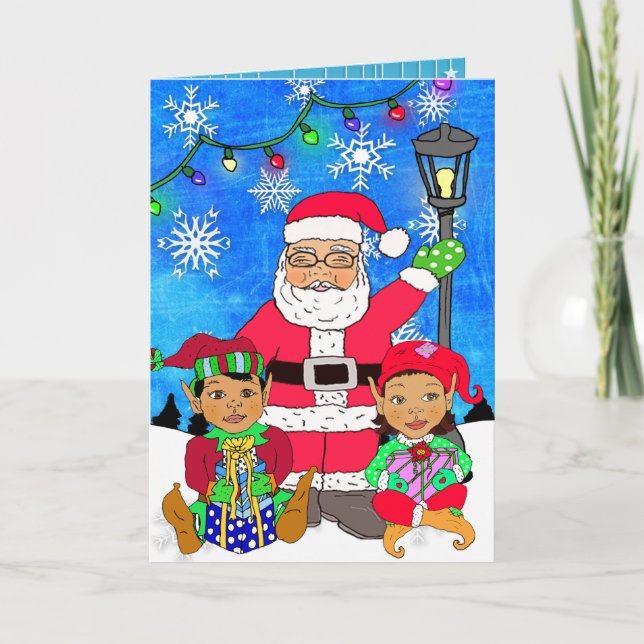 Weihnachten und Weihnachten Karte (Vorderseite)