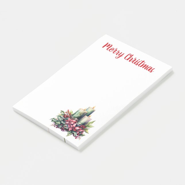 Weihnachten und Weihnachten Post-it Klebezettel (angewinkelt)