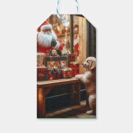 Weihnachten und Wünsche Geschenkanhänger