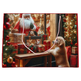 Weihnachten und Wünsche Große Geschenktüte