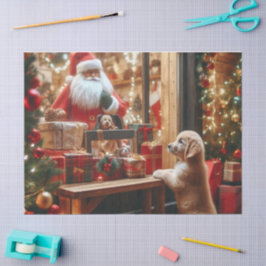 Weihnachten und Wünsche Seidenpapier