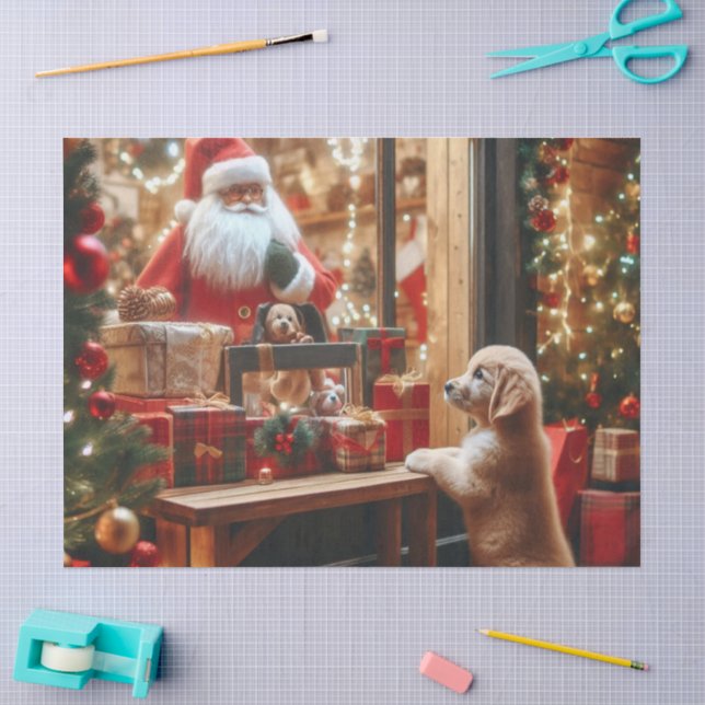 Weihnachten und Wünsche Seidenpapier (Basteln)