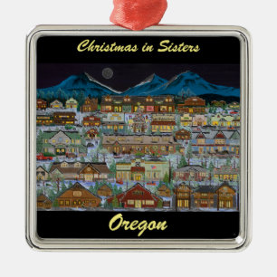Weihnachten unter dem Kaskadengebirge Ornament Aus Metall